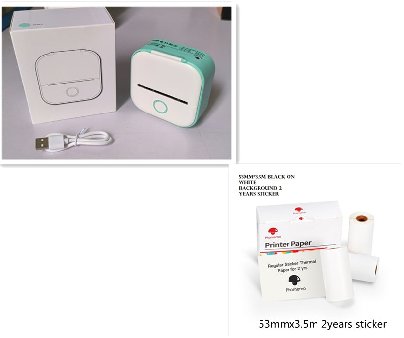 Bluetooth-compatible Portable Mini Thermal Label Printer